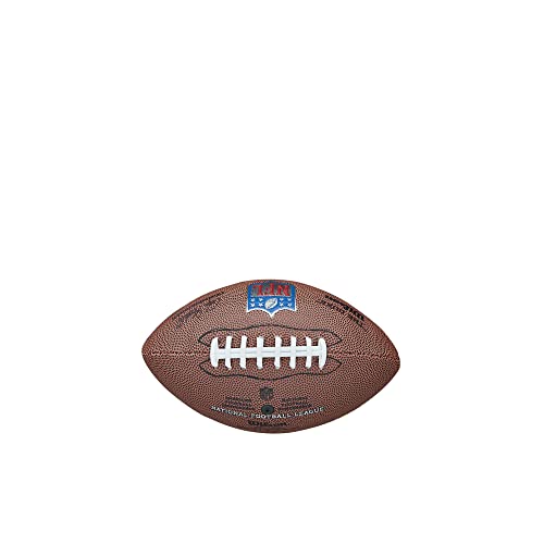 Wilson NFL Mini Replica Balón de fútbol Americano, Cuero Compuesto, Tamaño Mini, Marrón, WTF1631XBNFL