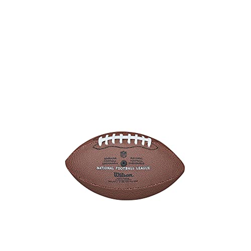 Wilson NFL Mini Replica Balón de fútbol Americano, Cuero Compuesto, Tamaño Mini, Marrón, WTF1631XBNFL