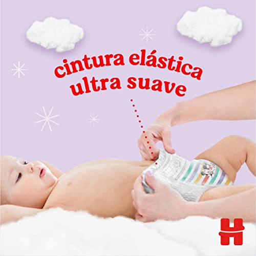 Huggies Ultra Comfort Pañales Tipo Braguita para Bebé, Talla 4 (9-14 kg), con Gráficos Disney, 4 packs x 30 pañales, Total 120 Pañales, Solo Online