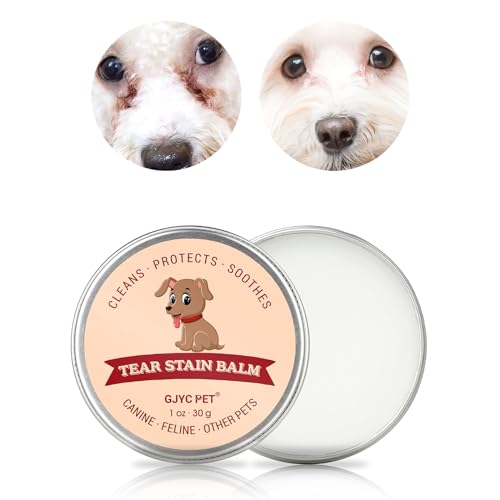 GJYC PET Bálsamo Removedor de Manchas de Lágrimas para Mascotas - 1 oz (30g) Cuidado Natural a Base de Plantas para Perros y Gatos - Limpia Suavemente y Restaura Unos Ojos Brillantes